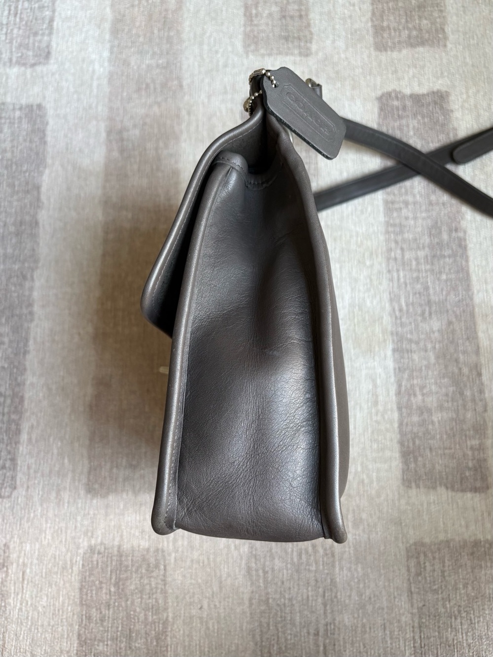 COACH Vintage Willis Grey Gray Leather Crossbody Shoulder Bag Handbag 9927 - Picture 3 of 13